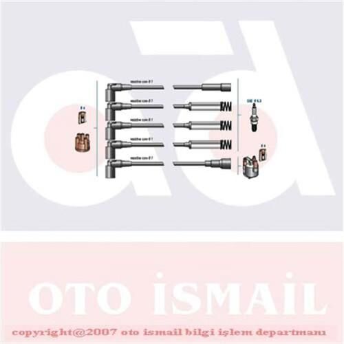 DODUCO 7808 BUJİ KABLO TAKIMI METAL TÜPLÜ OPEL VECTRA A-OMEGA A-FRONTERA A-CALIBRA A 1.8-2.0 ie 8V 88>95