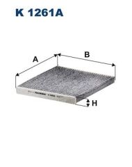 FILTRON K1261A POLEN FİLTRESİ KARBONLU PEUGEOT BOXER 06> CITROEN JUMPER 06> FIAT DUCATO 06> 2.2D 2.3D 3.0D