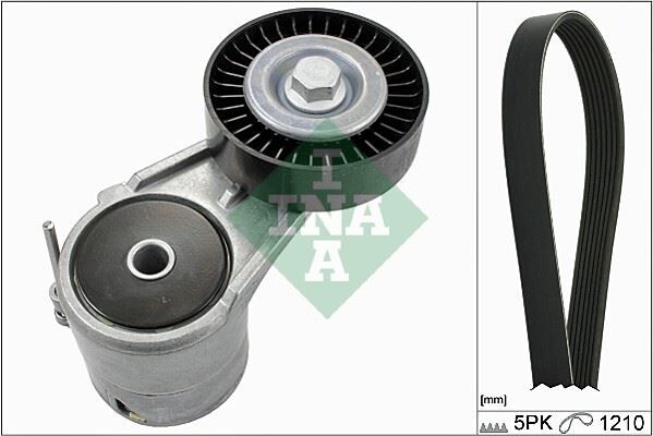 INA 529000810 ALTERNATÖR GERGİ KİTİ ASTRA F-G-H-COMBO-CORSA B-C-ZAFIRA-VECTRA C 1.4-1.6-1.8i-1.8 16V 5PK1210 6340626-1340635