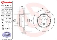 BREMBO 08978711 FREN DISKI ARKA BMW E81 E87