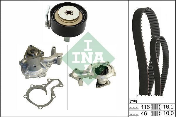 INA 530095830 TRİGER SETİ DEVİRDAİM FORD FİESTA-FOCUS-CMAX 12> 1.0 ECOBOOST DİŞ:116-GENİŞLİK:16