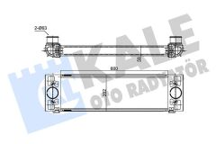 KALE 354140 TURBO RADYATÖRÜ INTERCOOLER FORD TRANSİT 06> 2.2 TDCİ-3.2 TDCİ