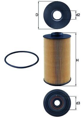 MAHLE OX152.1D YAG FILTRESI BMW M62 E34 E38 E39 E53 . LAND ROVER RANGE ROVER III M62B44 L322
