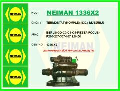 NEIMAN 1336X2 TERMOSTAT KOMPLE 83C MÜŞÜRLÜ BERLINGO-C3-C4-C5-FIESTA-FOCUS-P206-207-307-407 1.6HDİ