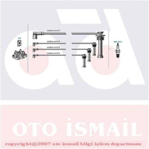 BUJİ KABLOSU TK FIESTA 96 > FOCUS 98-04 -FUSION 02 > MONDEO 07 > 1.6 ZETEC