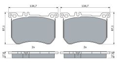 BOSCH 0986494985 FREN BALATASI ON MERCEDES W222 R231