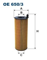 FILTRON OE650.3 YAĞ FİLTRESİ TOUAREG 3.0TDI-3.0 V6 TDI 06-10 -A4 04-08 -A5 04-11 -A8 03-10 -Q5 08- -Q7 06-10