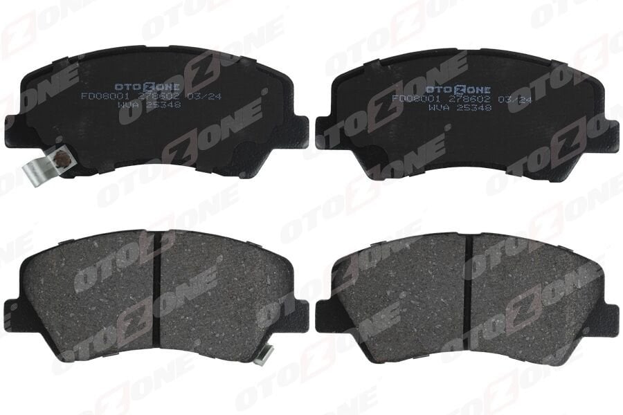 ÖN FREN BALATA HYUNDAI ACCENT BLUE 1.4L 1.6L benzinli 10-> 1.6L CRDi dizel 10-> / ELANTRA 1.6L D4FB G4FG 6 vites 16-> / KIA RIO 1.4L D4FC 11->