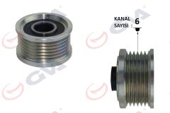 GVA 2829110 ALTERNATÖR KASNAĞI FIAT BRAVO II 06> DOBLO III 10> LİNEA 09> PUNTO 05> STILO 04>07 DUCATO 11> 1.6D MJET 1.9D MJET 2.0D MJET 6 KANAL