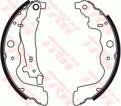 TRW GS8780 FREN BALATASI ARKA PABUÇ RENAULT KANGOO 08> EXPRESS 21> ZOE 14> CLIO IV 12> CAPTUR I 13> SYMBOL II I 13> LOGAN II 12> DUSTER 10> DOKKER 12> SANDERO II 12> . MERCEDES CITAN W415 12>