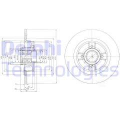 DELPHI BG9029RS ARKA FREN AYNASI RENAULT MEGANE I 99>03 SCENIC 99>01 1.4-1.6 16V 1.9 DCİ 20 16V 274x10.9x4DL