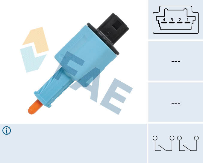 FAE 24888 FREN MÜŞÜRÜ MEGANE 3-FLUENCE-SCENIC 3 K4M-F9Q-K9K-H4J 4 FİŞLİ