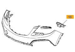 OE-OPEL 95245366 MOKKA TAMPON BRAKETI ÖN SOL