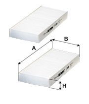 FILTRON FILT K 1198-2X CIVIC (ES, EP, EU) : CRV (RD) 2.0/2.2 i-CTDI 02-06 POLEN FILTRESI SET