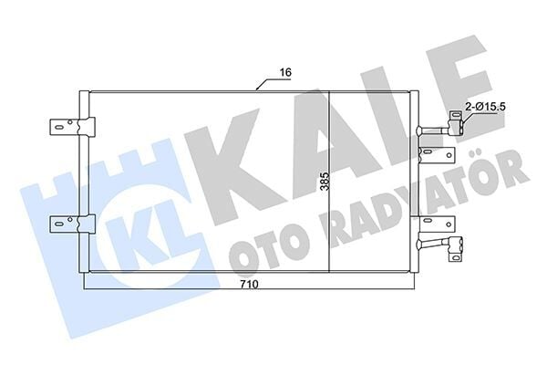 KALE 350720 KLİMA RADYATÖRÜ RENAULT TRAFIC II 06> OPEL VİVARO 06> 2.0dCi 2.5dCi 729x391x16