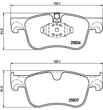 BREMBO P61116 ÖN FREN BALATASI OPEL COMBO E 18> PARTNER PRIFTER-BERLINGO 18> C4 PICASSO 13> SPACETOURER 18> TOYOTA PROACECITY 19 KULLANILDIGI DISK CAPI:283 KALINLIK:26