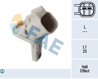 FAE 78422 ABS SENSÖRÜ ÖN SAĞ VOLVO S60-S80-V60-V70-XC60-XC70 10> 10>15 XC60 I SUV 156 09>15