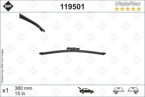 VALEO 119501 SILECEK SUPURGESI ARKA 380mm LAND ROVER RANGE ROVER SPORT II L494 SWF