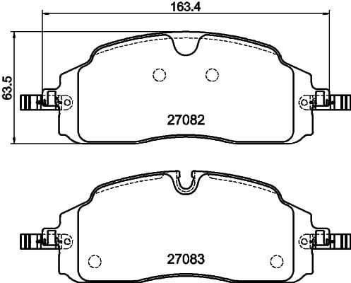 AUTOTECH DB331-176 417/1-200 ON FREN BALATASI YENI TRANSIT CUSTOM-VW CARAVELLE-TRANSPORTER 23>