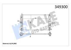 KALE 349300 RADYATÖR OTOMATİK ASTRA J-ZAFIRA TOURER C-CRUZE 1.4-1.6 AL/PL/BRZ 680x397x28