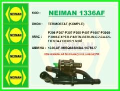 NEIMAN 1336AF TERMOSTAT GÖVDESİ FORD PEUGEOT FIESTA-COURİER-FOCUS-207-308-PARTNER-C4-C5 07> 1.4-1.5-1.6 TDCİ EURO 5