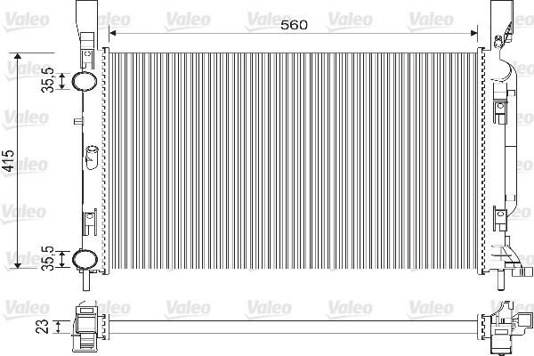 VALEO 733122 MOTOR SU RADYATORU MERCEDES CITAN OM607 W415 12> . RENAULT KANGOO 1.5 dCi 1.6 16V 09>