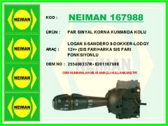 NEIMAN 167988 FAR SINYAL KORNA KUMANDA KOLU LOGAN II-SANDERO II-DOKKER-LODGY 12 > SIS FARI ARKA SIS FARI FONKSIYO