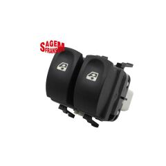 SAGEM 500939 CAM AÇMA DÜĞMESİ CLIO III ÖN SOL BEYAZ ÇİFTLİ