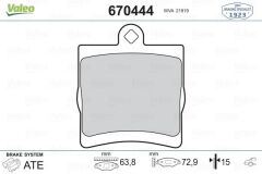 VALEO 670444 FREN BALATASI ARKA MERCEDES W203 CL203 C209 W210 R171