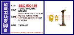 BSC 500435 TURBO YAĞLAMA BORUSU DOBLO-ALBEA-PALIO-PUNTO-FIORINO-NEMO-BIPPER 1.3JTD-HDI-CORSA C-CORSA D- MERIVA