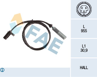 FAE 78139 ABS SENSORU ARKA BMW E81 E82 E87 E88 E90 E91 E92 E93