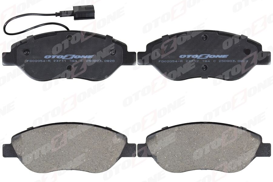 OTOZONE FDO2054-R ÖN FREN BALATASI FİŞLİ FIAT BRAVO II 08>14 EGEA HB 15> ALFA ROMEO MITO 08>15 LANCIA DELTA III 08>14 1.3D MTJ 1.4TB 1.6D MTJ 1.9D MTJ 2.0D MTJ BÜYÜK TİP