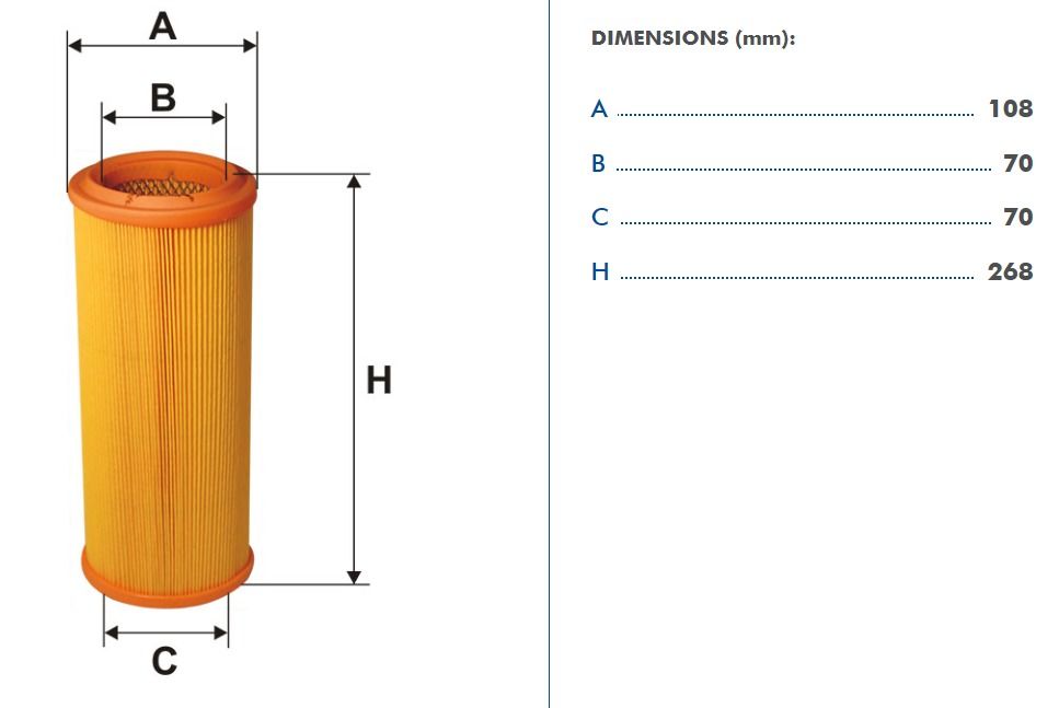 FILTRON FILT AR 234/3 DOBLO   D / JTD HAVA FILTRESI BORU TIP