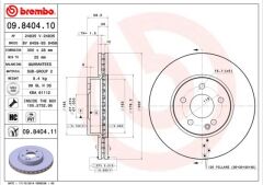 BREMBO 09840410 FREN DISKI ON MERCEDES VITO W639 W447