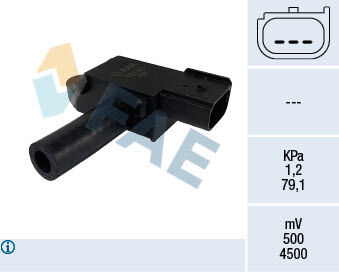 FAE 16140 EGZOZ BASINÇ SENSÖRÜ FORD FİESTA-FOCUS-COURİER 12> 1.5-1.6 TDCİ