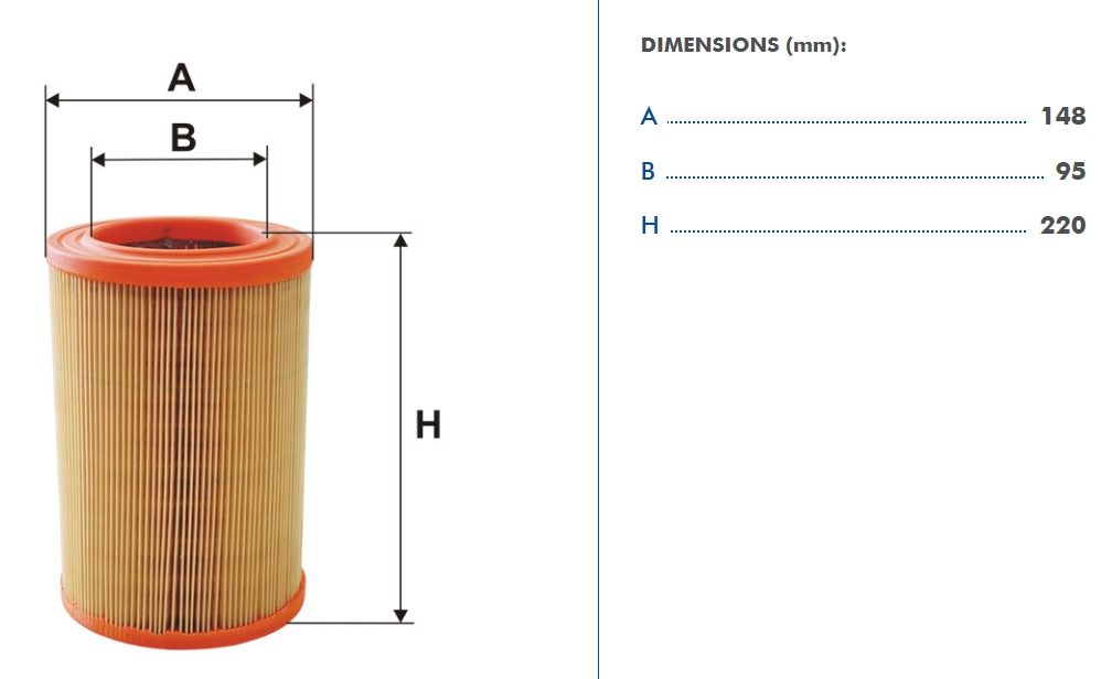 FILTRON FILT AR 234/5 ALFA ROMEO GIULIETTA HAVA FILTRESI BORU ALTI KAPALI
