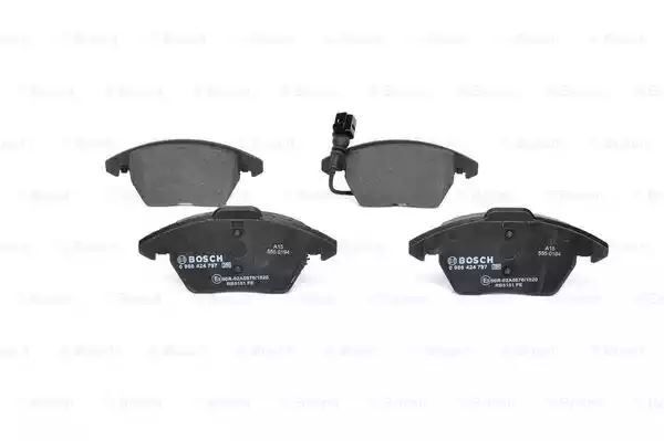 BOSCH 0986424797 ÖN BALATA FİŞLİ CADDY III 04 > GOLF IV V VI 97 > JETTA PASSAT 05 > POLO 09 > OCTAVIA 04 >