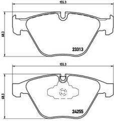 BREMBO P06055 FREN BALATASI ON BMW E90 E91 E92 E93 E84