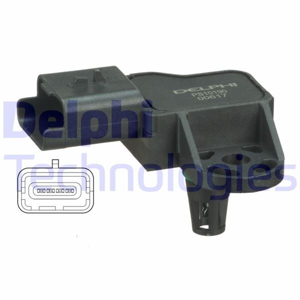 DELPHI PS10190 EMME MANİFOLD BASINÇ MAP SENSÖRÜ P207-P308-P3008-P5008-RZC-C4-C5-DS3-DS4-DS5 1.6 THP