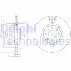 DELPHI BG4002 ÖN FREN AYNASI CORSA F e 19> MOKKA e 20> P208-e 19> P2008 19> P307 02> P3008 09> C4-e 20> DS3 18> 302x34x4DL HAVALI