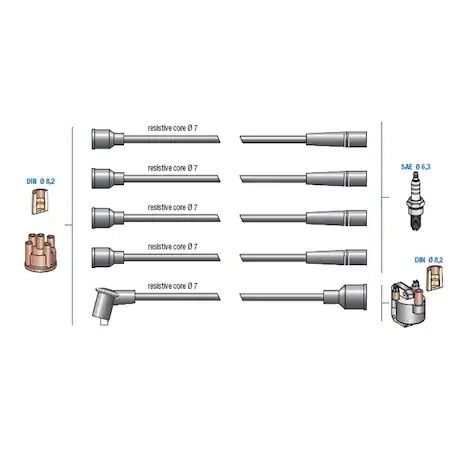 DODUCO 7675 BUJİ KABLO TK. DKŞ-DOĞAN 1.6 SLX
