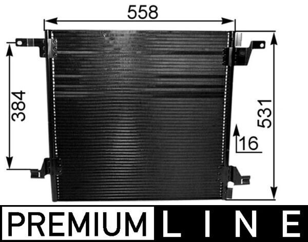 MAHLE AC259000P KLIMA RADYATORU MERCEDES ML-CLASS W163 98>05
