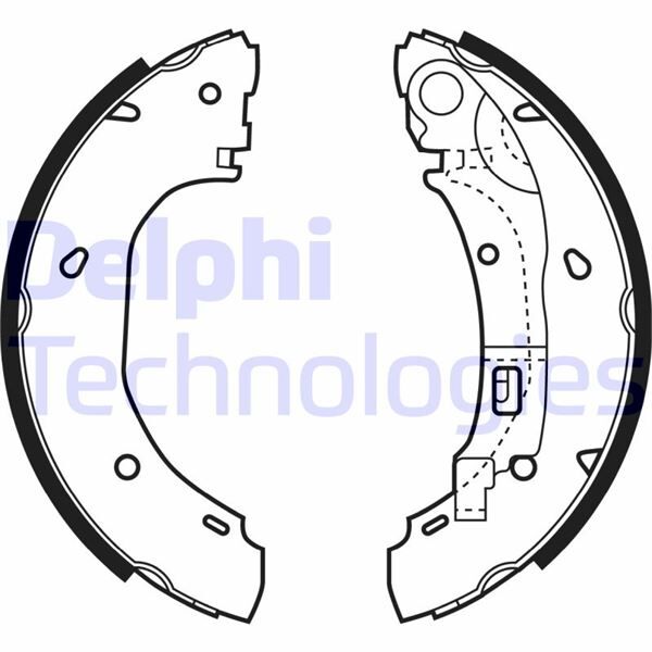 DELPHI LS1925 ARKA PABUÇ BALATA BOXER II 2.2 HDI 02-06 JUMPER I 2.5 TDI 94-02 DUCATO 2.3 -2.8 JTD 02-06