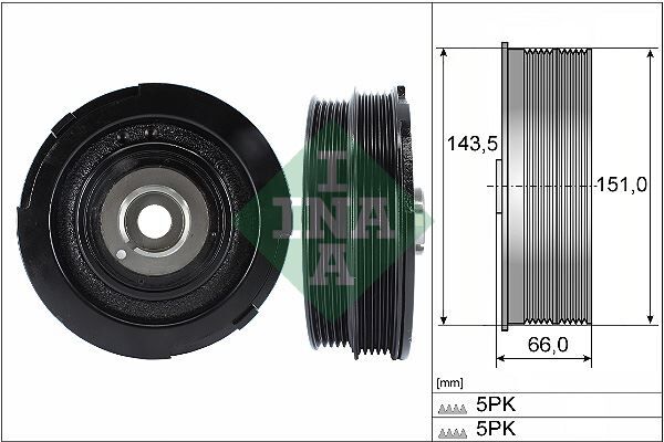 INA 544006910 KRANK KASNAGI BMW M47 E46 E39