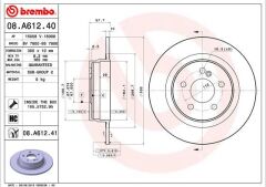 BREMBO 08A61241 FREN DISKI ARKA MERCEDES W204 S204 C204 C207 A207