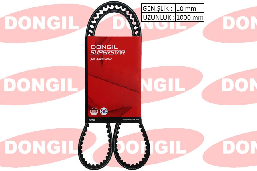 DONGIL 10X1000 V KAYIŞI TIRTILLI CITROEN FIAT FORD JAGUAR LANCIA MERCEDES NISSAN OPEL PEUGEOT RENAULT SKODA TOYOTA VOLVO VW 9.5x1000 10x1000