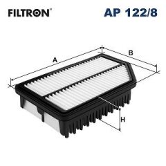 FILTRON AP122.8 HAVA FİLTRESİ HYUNDAI ACCENT BLUE 1.4L 1.6L benzinli 10-> 1.6L CRDi dizel 10-> / KIA RIO 1.4L 1.6L benzinli 11-> 1.4L D4FC CRDİ 4 silindir 10->