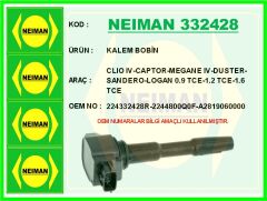 NEIMAN 332428 KALEM BOBİN CLIO IV-CAPTOR-MEGANE IV-DUSTER-SANDERO-LOGAN 0.9 TCE-1.2 TCE-1.6 TCE
