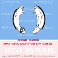 AUTOTECH PB4029 ARKA PABUÇ BALATA CITROEN VISA 1.6GTİ 1.7D 180x32 GS8532