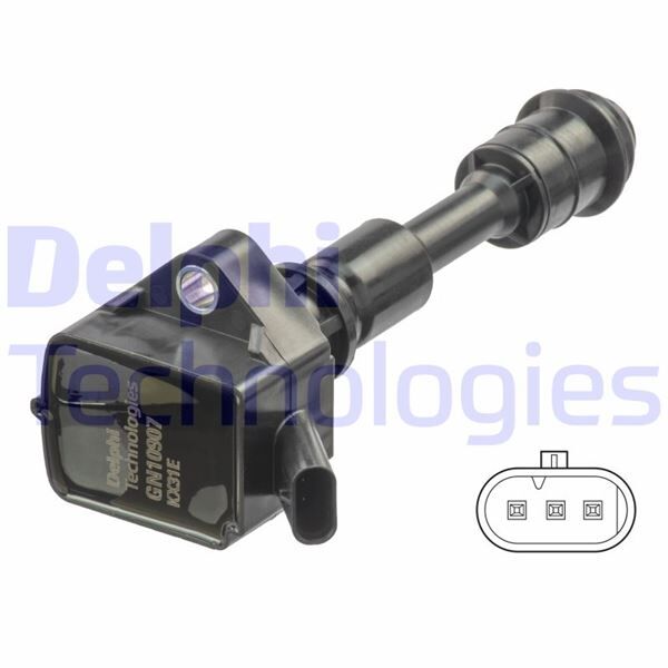DELPHI GN10907-12B1 ATESLEME BOBINI VOLVO S60 II 1.5 T3 -T4-T5 19> S80 II2.0 15> S90 II T6 Drive -E Polestar AWD 17>V40 T5 14> V60 I 2.0 T4 15>18